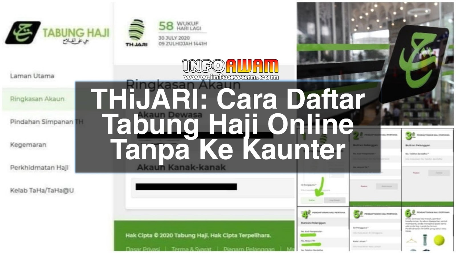 Cara Daftar Tabung Haji Online Tanpa Ke Kaunter Info Awam