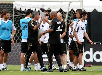 Mourinho in the Real Madrid's first training day