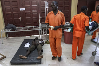 Hospital scene in Bangui