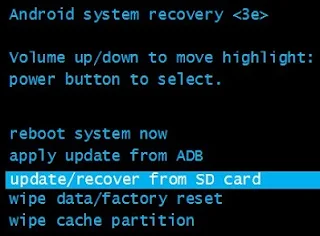 Recovery mode samsung A3