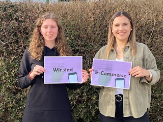 Carolin und Hannah Auszubildende im E-Commerce