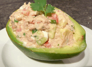 Paltas Rellenas con Queso Crema