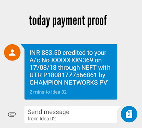 payment proof of champ cash