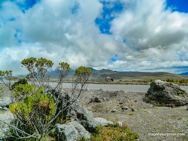 Paisagem da base do Vulcão Cotopaxi, Equador