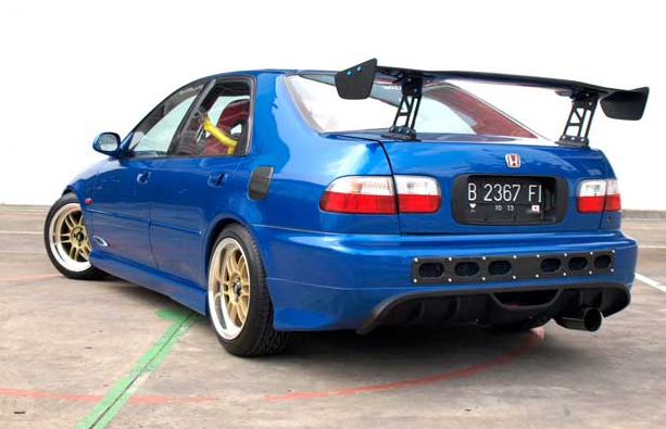 Inspirasi Keren Modifikasi  Honda Civic Genio  Warna Biru