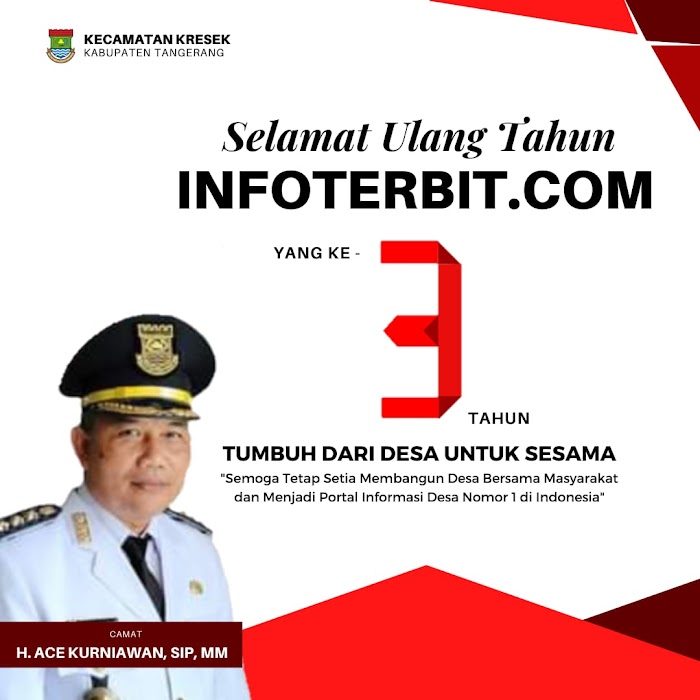 Pemerintah Kecamatan Kresek Kabupaten Tangerang Mengucapkan Selamat HUT ke-3 Media InfoTerbit