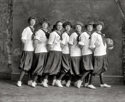 "Holton-Arms School, girls&squot; basketball team." The bloomer-clad hoopsters of 