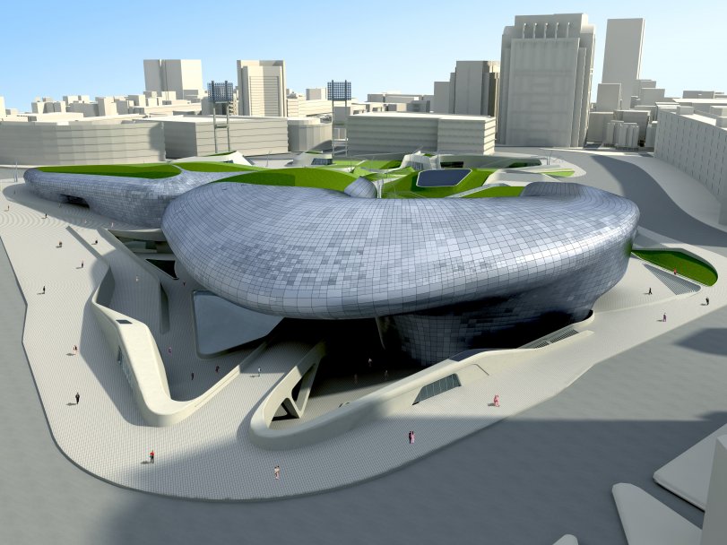 Seul, Corea del Sud: Dongdaemun Design Plaza by Zaha Hadid