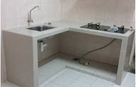 14+ Konsep Penting Model Meja Cor Dapur
