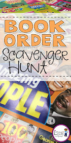 Looking for book order activities for your classroom?  Book Order Scavenger Hunts are a great idea to increase engagement!