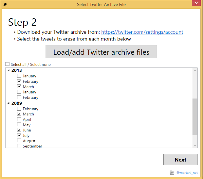 Delete Your Oldest Tweets Using Twitter Archive Eraser