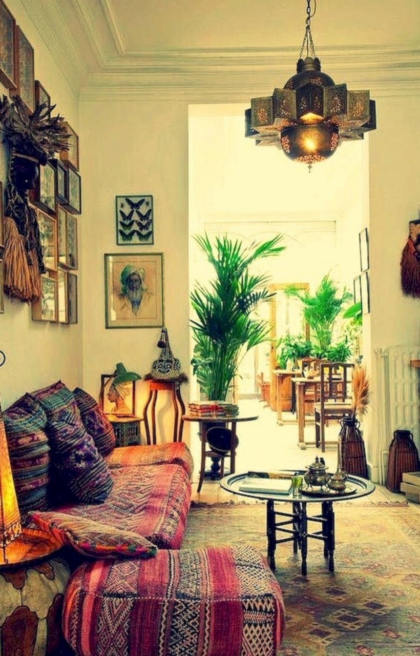 Cozy Bohemian Living Room Decoration Ideas 0
