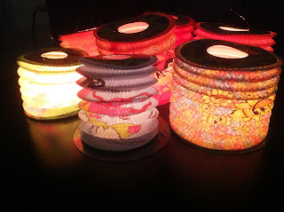 Paper Lanterns centrepiece