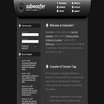 Subwoofer CSS Template