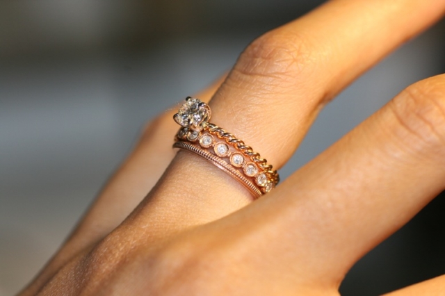 Wedding Ring Style Rose Gold Inspiration 