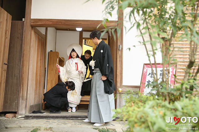 宇治上神社での挙式撮影