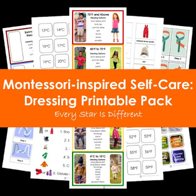 Montessori-inspired Self-Care: Dressing Printable Pack