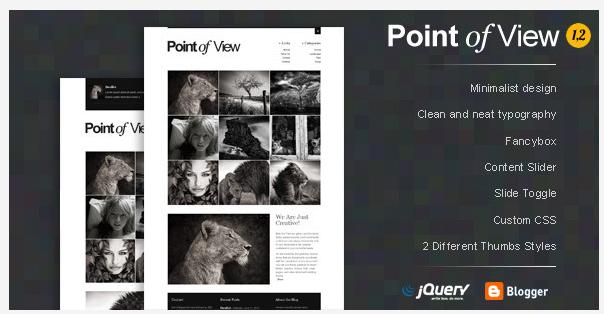  Point of View Blogger Template Free Download 