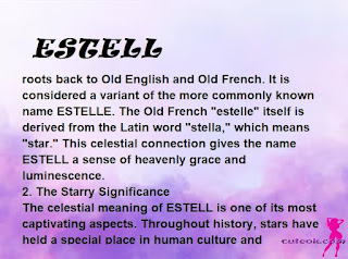 meaning of the name ESTELL