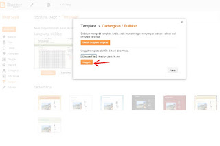 cara mengganti template atau tema blog blogger