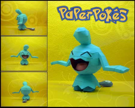 Pokemon Wynaut Papercraft