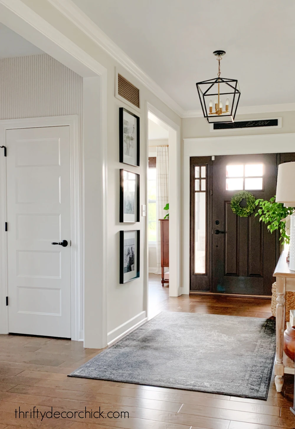 foyer craftsman door with windows