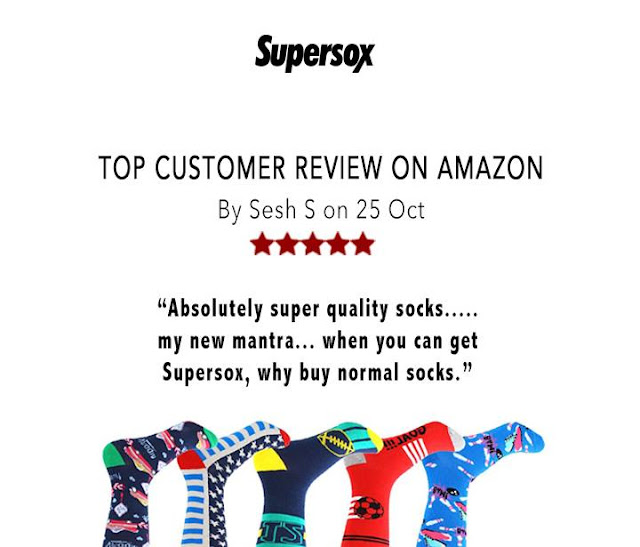 A Supersox Customer's Feedback on Amazon