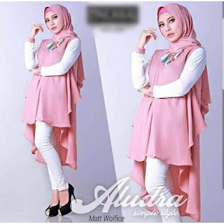 Jual Baju Atasan Muslim Wanita Aludra Tunik