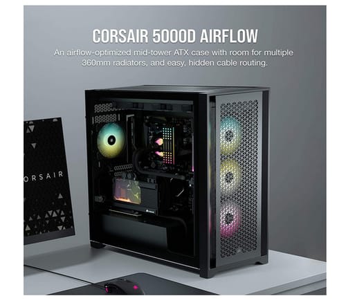 Corsair 5000D Airflow Tempered Glass ATX PC Case
