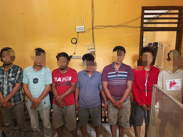 Polsek Teluk Mengkudu Ciduk 8 Pelaku Kasus Narkoba, Salah Satunya ASN