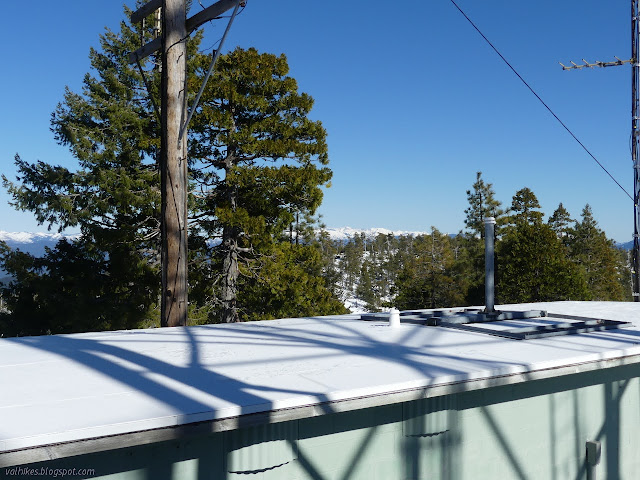 over the roof to the Trinity Alps