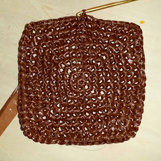 メリヤス細編みで作る小物入れ, how to crochet a center single stitch basket, 教你如何用钩针钩一个平针小篮子,