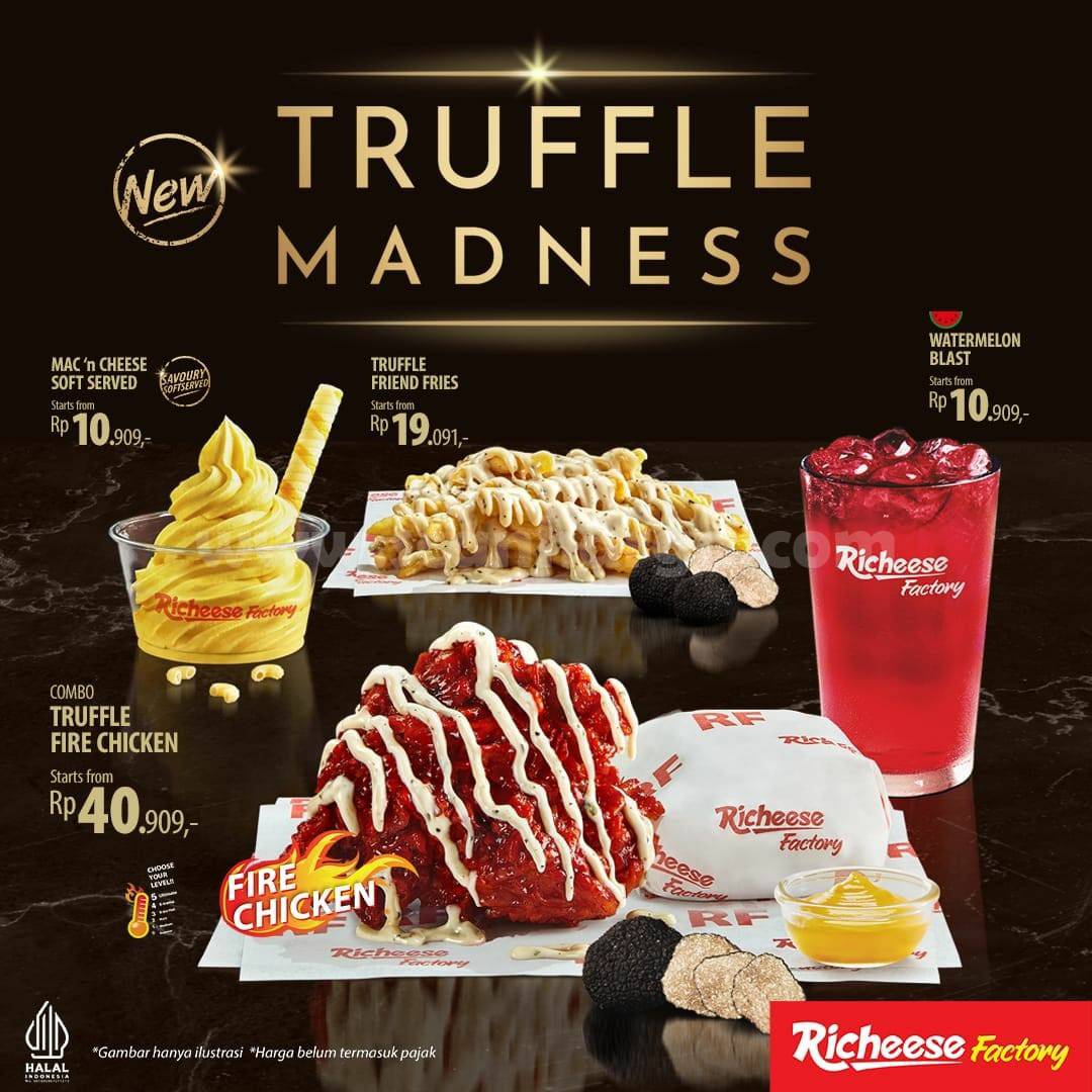 Promo RICHEESE FACTORY NEW TRUFFLE MADNESS Start From Rp 10.909