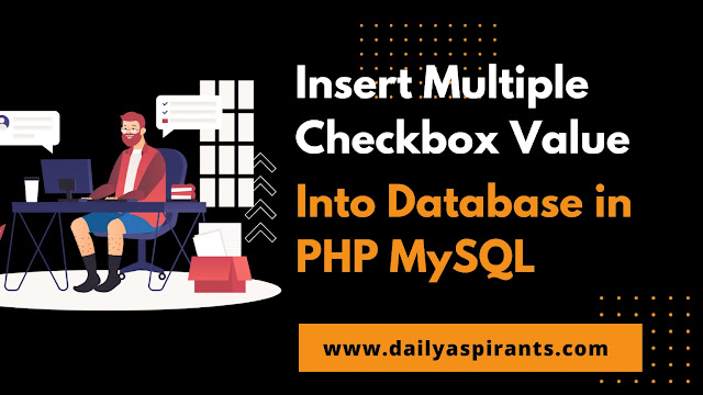 How to insert multiple checkbox value in database using php mysql
