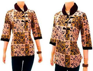 contoh kemeja wanita batik 20 contoh model kemeja batik 