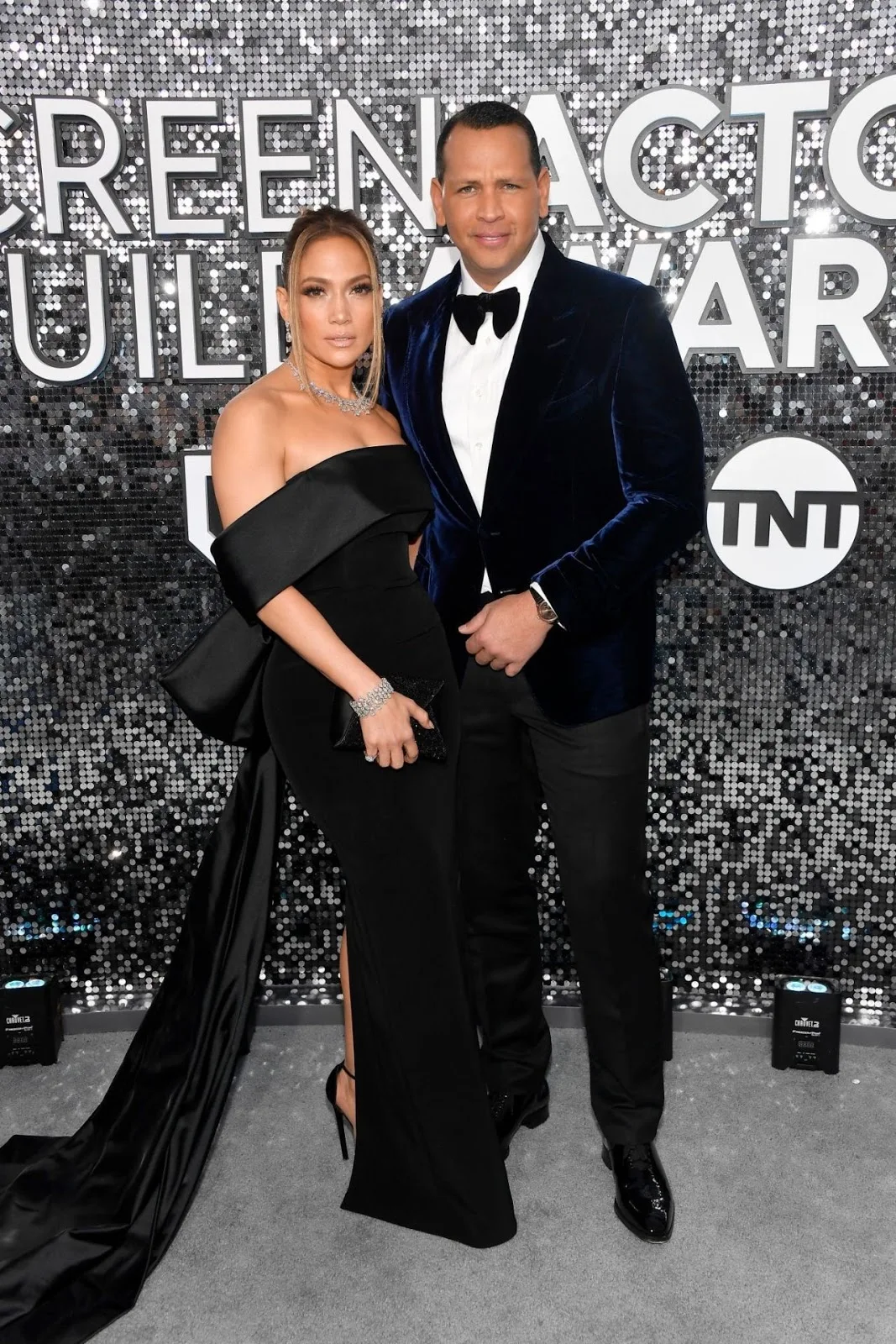 Jennifer Lopez dazzles in $9M worth of diamonds with Alex Rodriguez at SAG Awards in LA