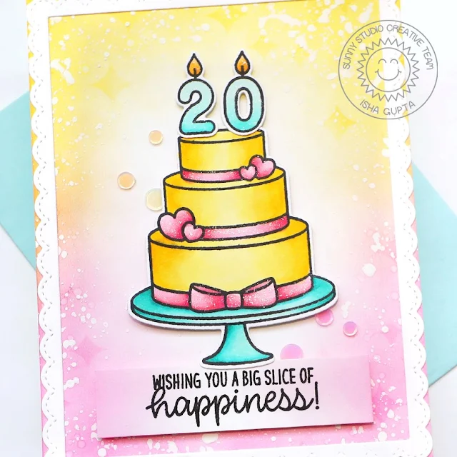 Sunny Studio Stamps: Special Day Birthday Card by Isha Gupta (featuring Fancy Frame Dies)