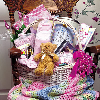 Gift Baskets Newborn on Baby Shower Gift Basket Personalized Gifts Personalizing A Baby S Gift