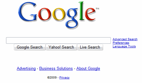 google search icon. The next icon is Google.