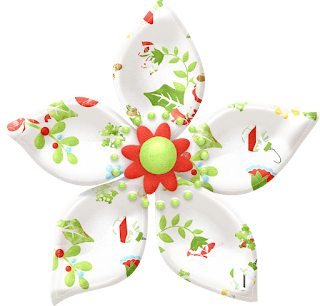 Flowers of the Sweet Christmas Clip Art.