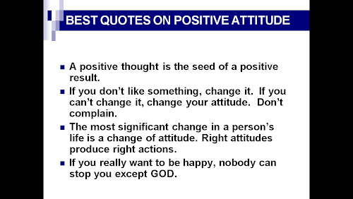 Best Quotes on Positive Attitude