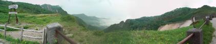 オロフレ峠展望台のパノラマ風景