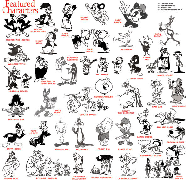 Cartoon Characters Gallery