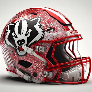Wisconsin Badgers Concept Football Helmets 2024