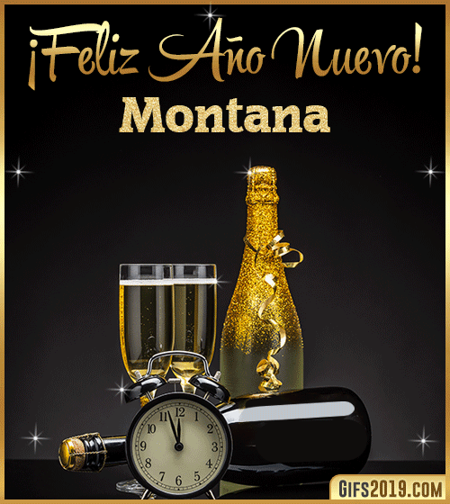 Feliz año nuevo montana