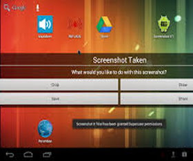 cara mengambil screen shoot layar tablet