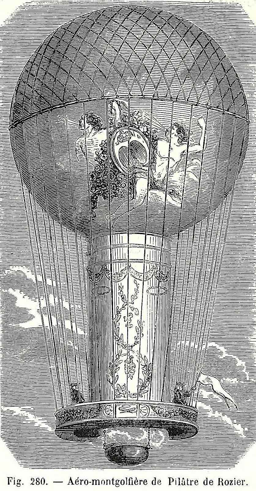 1780s balloonists illustration