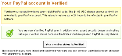 Verify PayPal Account With HDFC Netsafe VCC