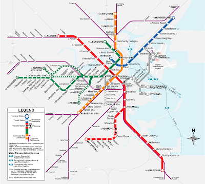 Boston T Map