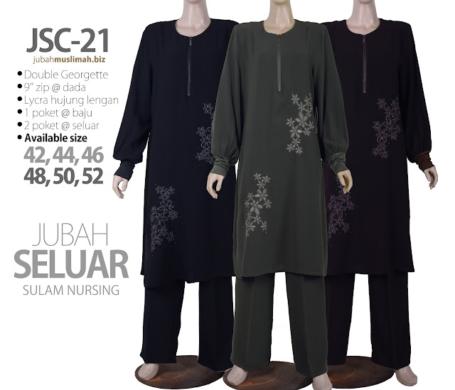 http://blog.jubahmuslimah.biz/2018/11/jsc-21-jubah-seluar-sulam-nursing-umrah.html